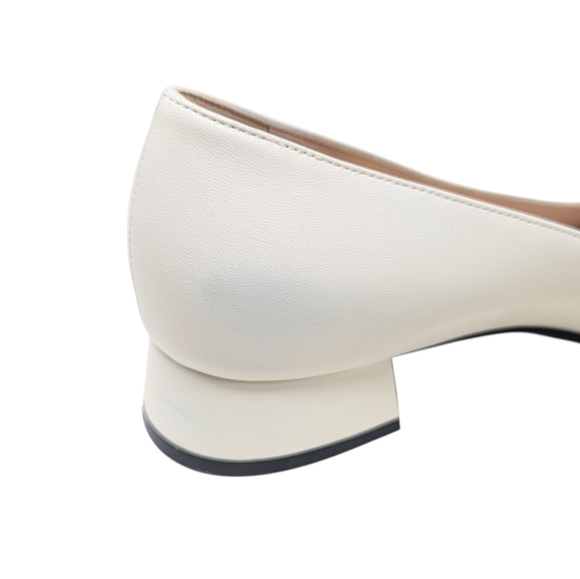 Gucci Malaga Kid Mystic White Baby Horsebit Leather Loafer Chunky Heel EU 39.5 - Picture 10 of 13